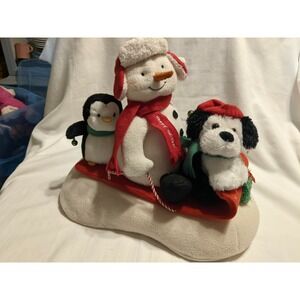 Hallmark 2007 Jingle Pals Plush Snow What Fun Sledders Antimated Plush Singing